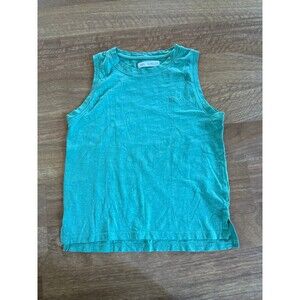Zara boys sleeveless tank green embroidered sun